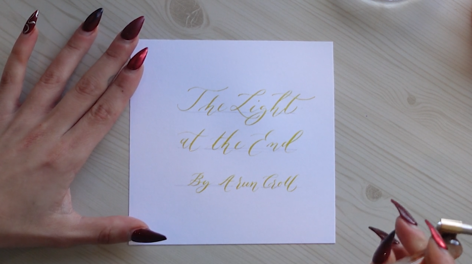 Screenshot of the Black List 2023 reveal video featuring THE LIGHT AT THE END 